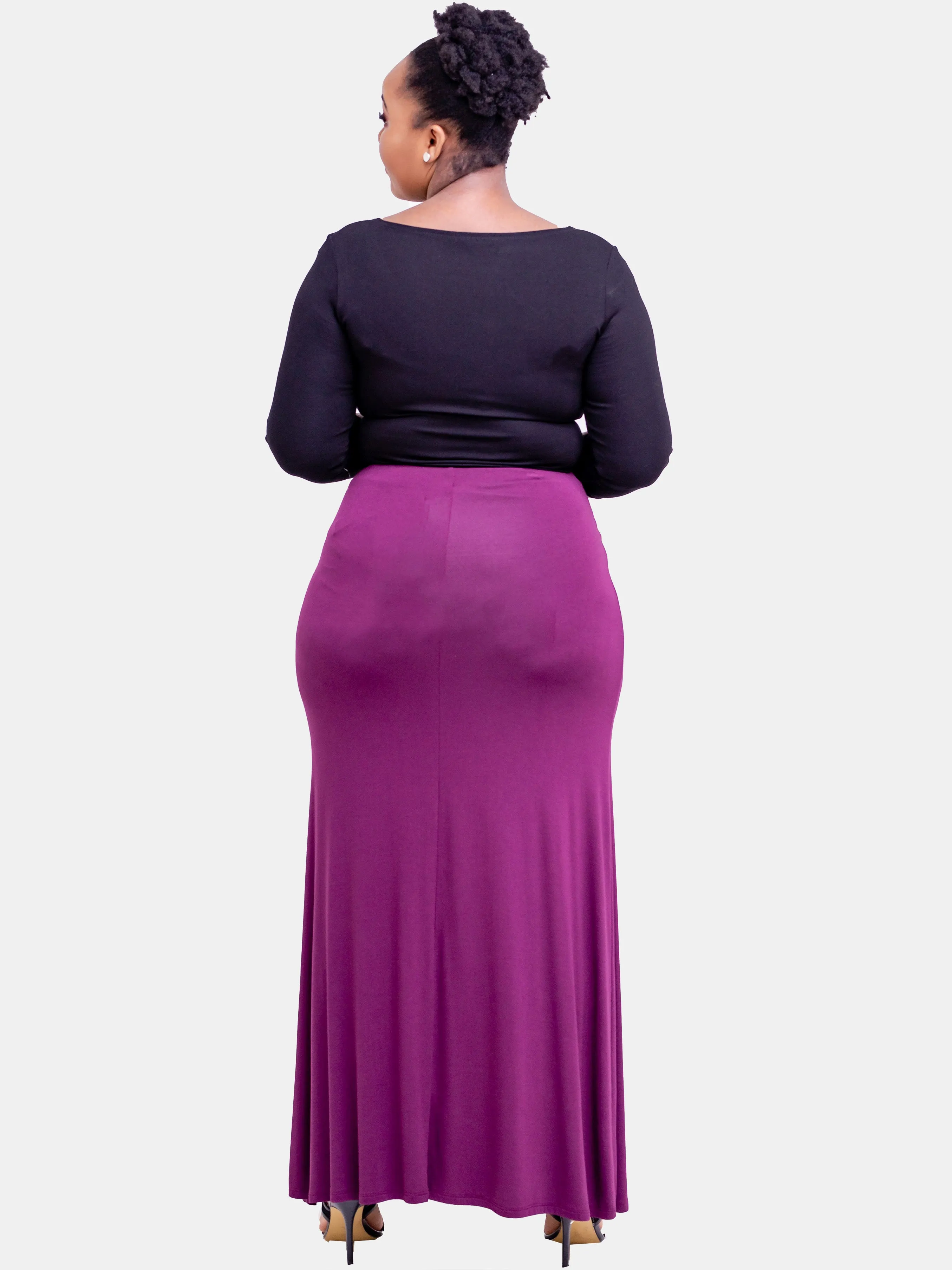 Vivo A-Line Maxi Skirt - Purple
