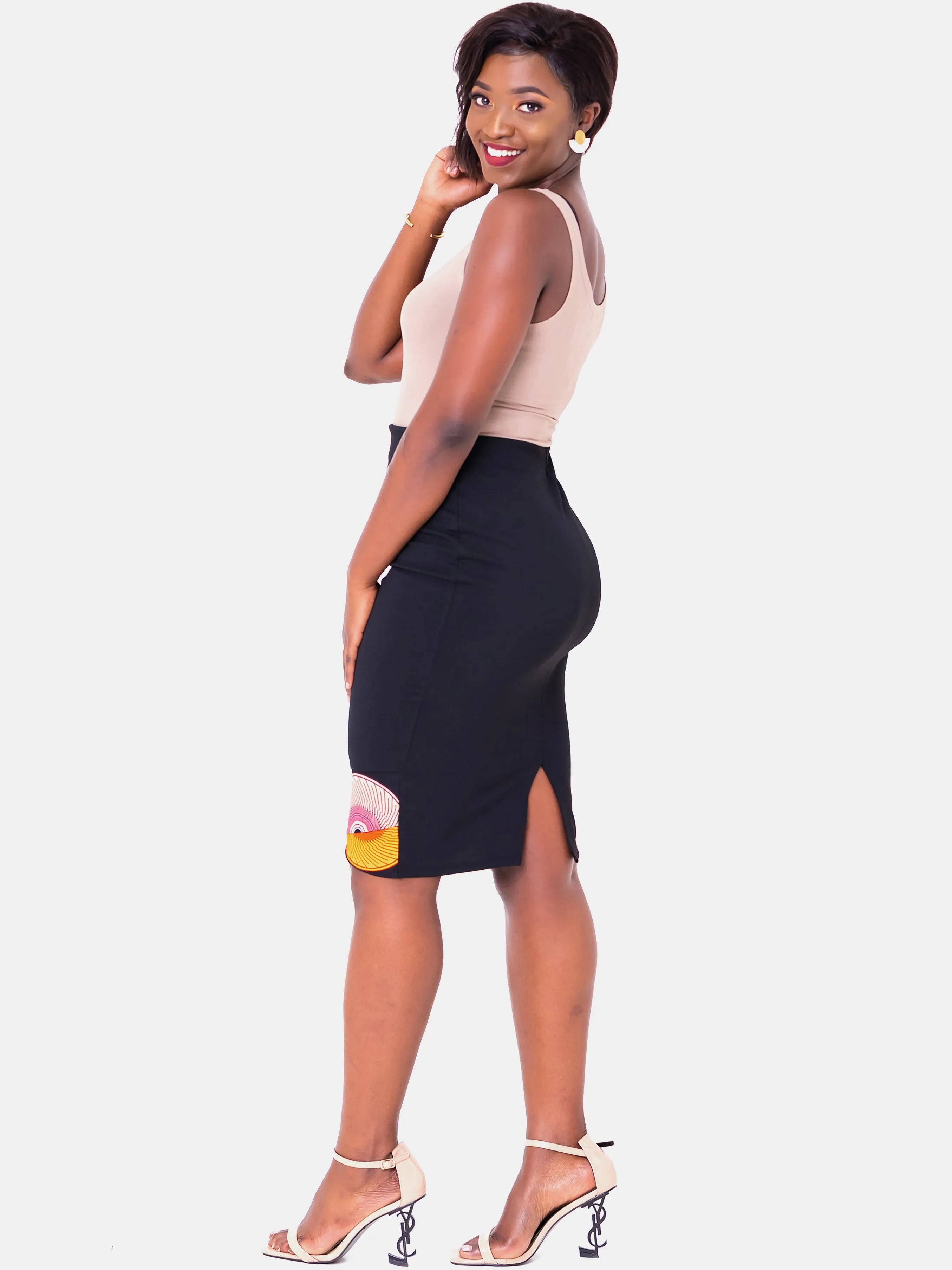 Vivo Swazuri Pencil Skirt - Black