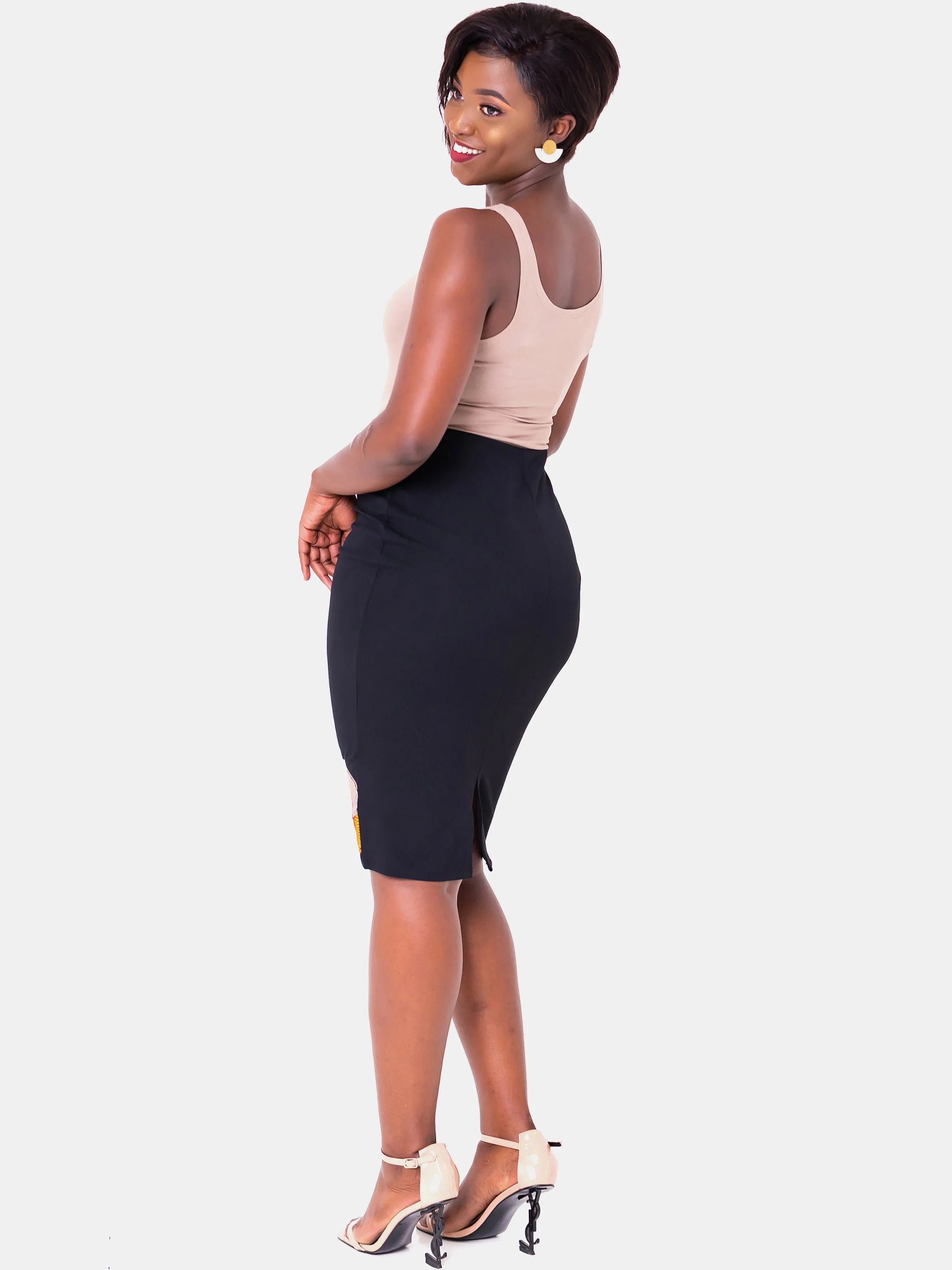 Vivo Swazuri Pencil Skirt - Black