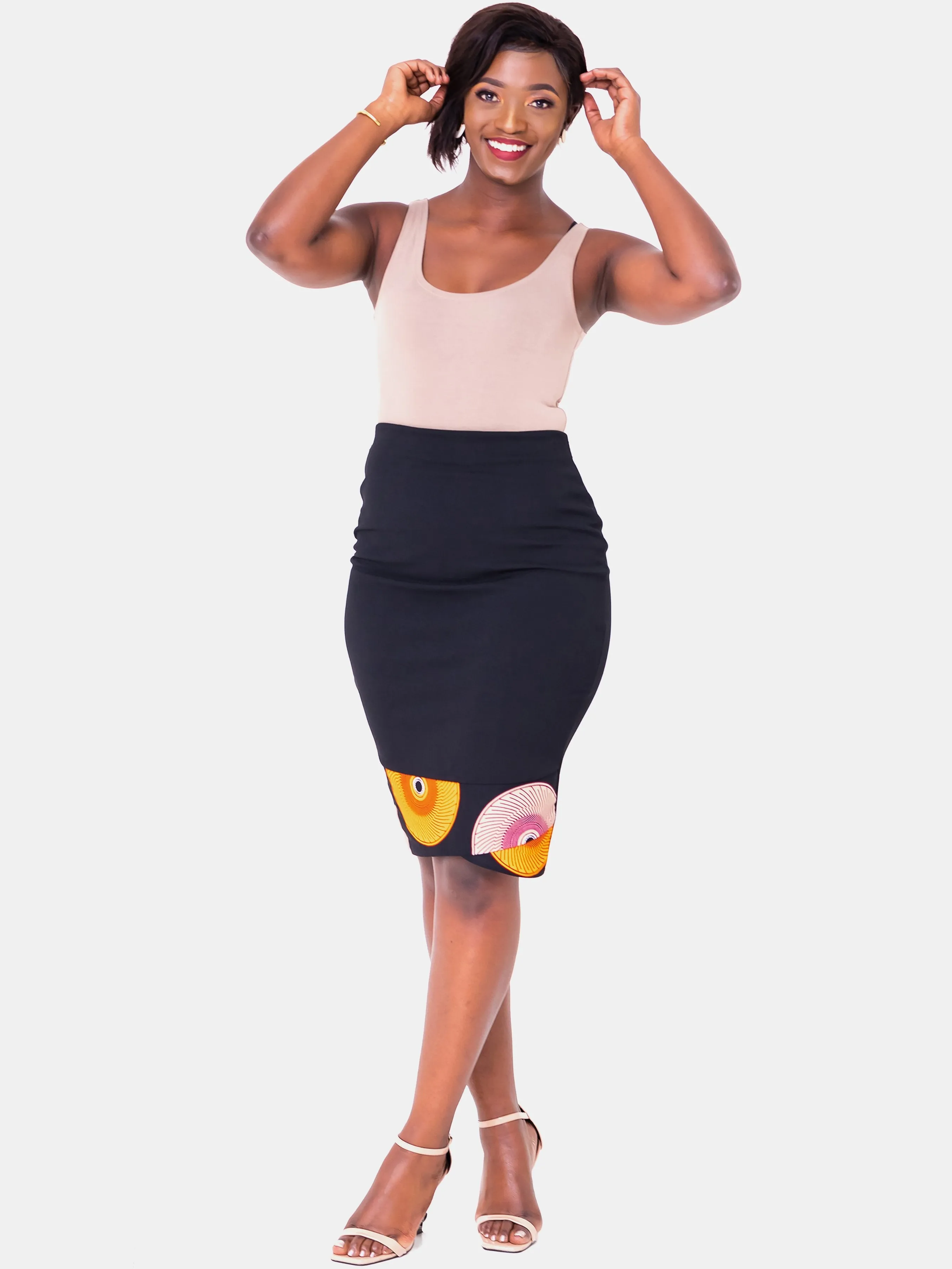 Vivo Swazuri Pencil Skirt - Black