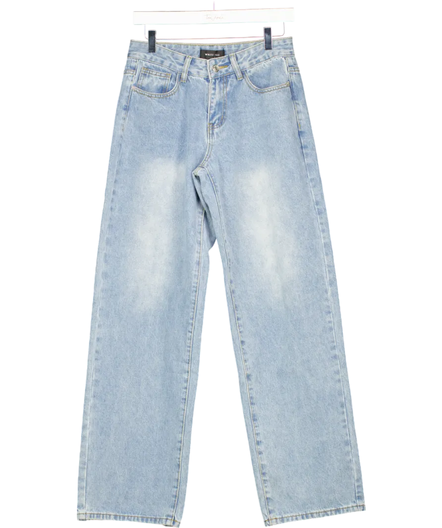 White Fox Blue Straight Leg Jean UK XS