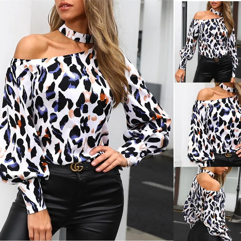 White Retro Women's Blouse