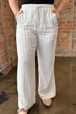 Wide Leg Striped Palazzos