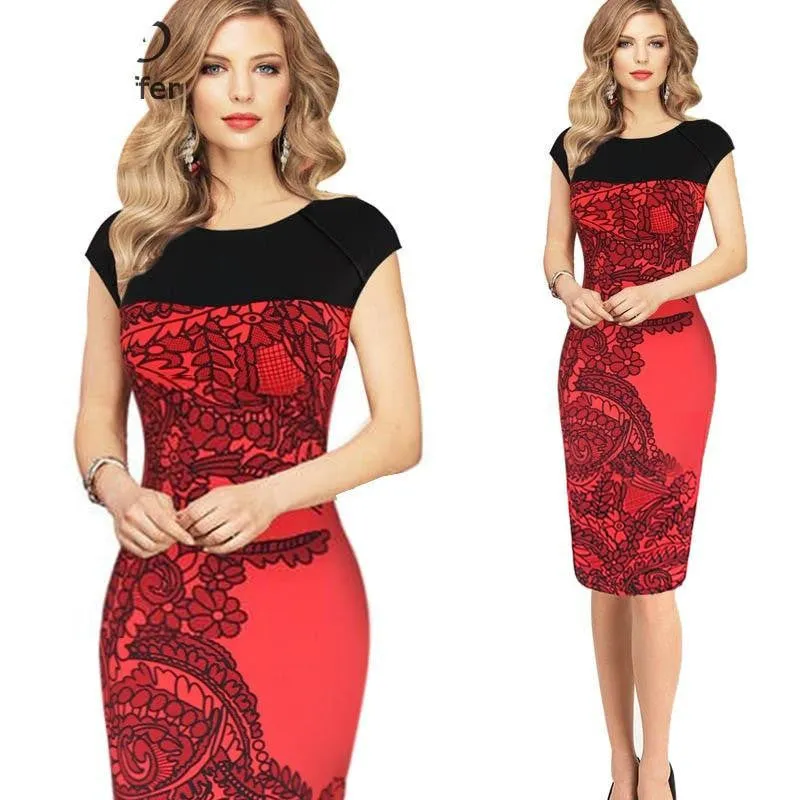 Women Dress Office Bodycon Dress Women Elegant OL Pencil Party Dresses Bandage Vestidos Female Plus Size