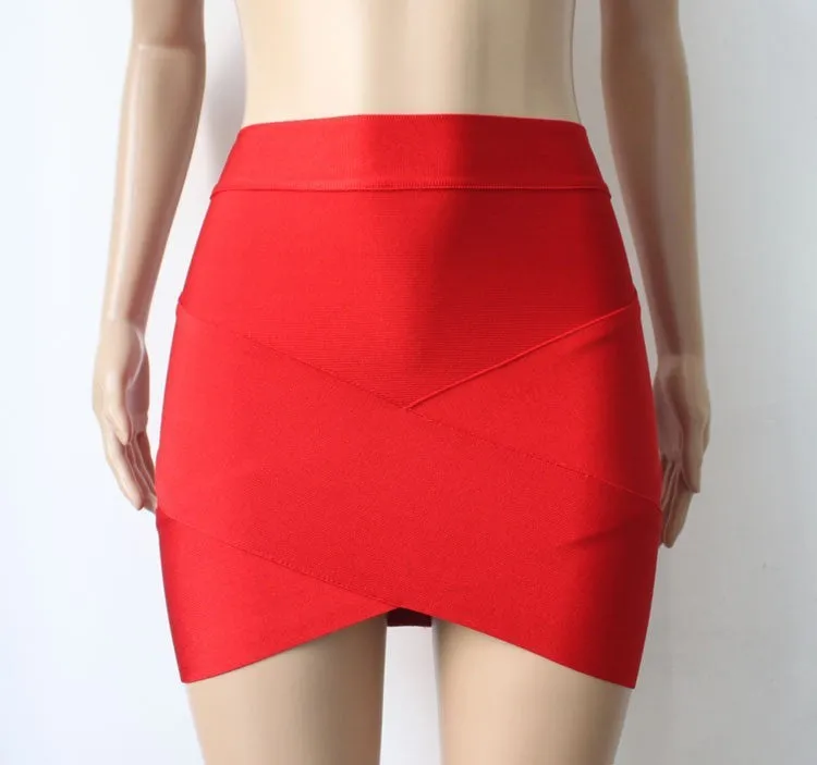 Women Sexy nude blue white Gold Silver Foil Celebrity Bandage Skirts Rayon Good Stretch Mini bodycon Pencil skirt