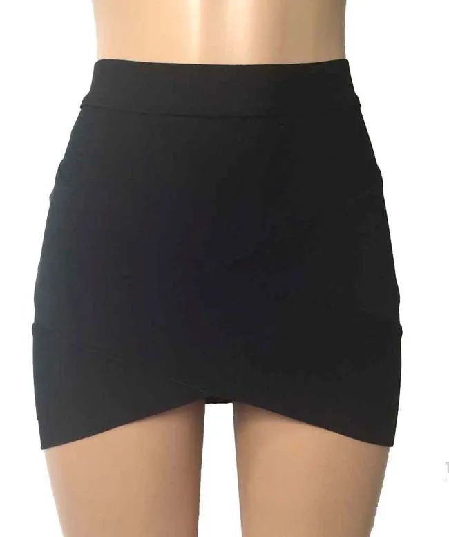 Women Sexy nude blue white Gold Silver Foil Celebrity Bandage Skirts Rayon Good Stretch Mini bodycon Pencil skirt