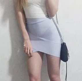 Women Sexy nude blue white Gold Silver Foil Celebrity Bandage Skirts Rayon Good Stretch Mini bodycon Pencil skirt