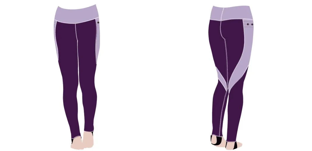 WOMEN&#39;S CUSTOM SNORKEL STIRRUP SWIM LEGGING