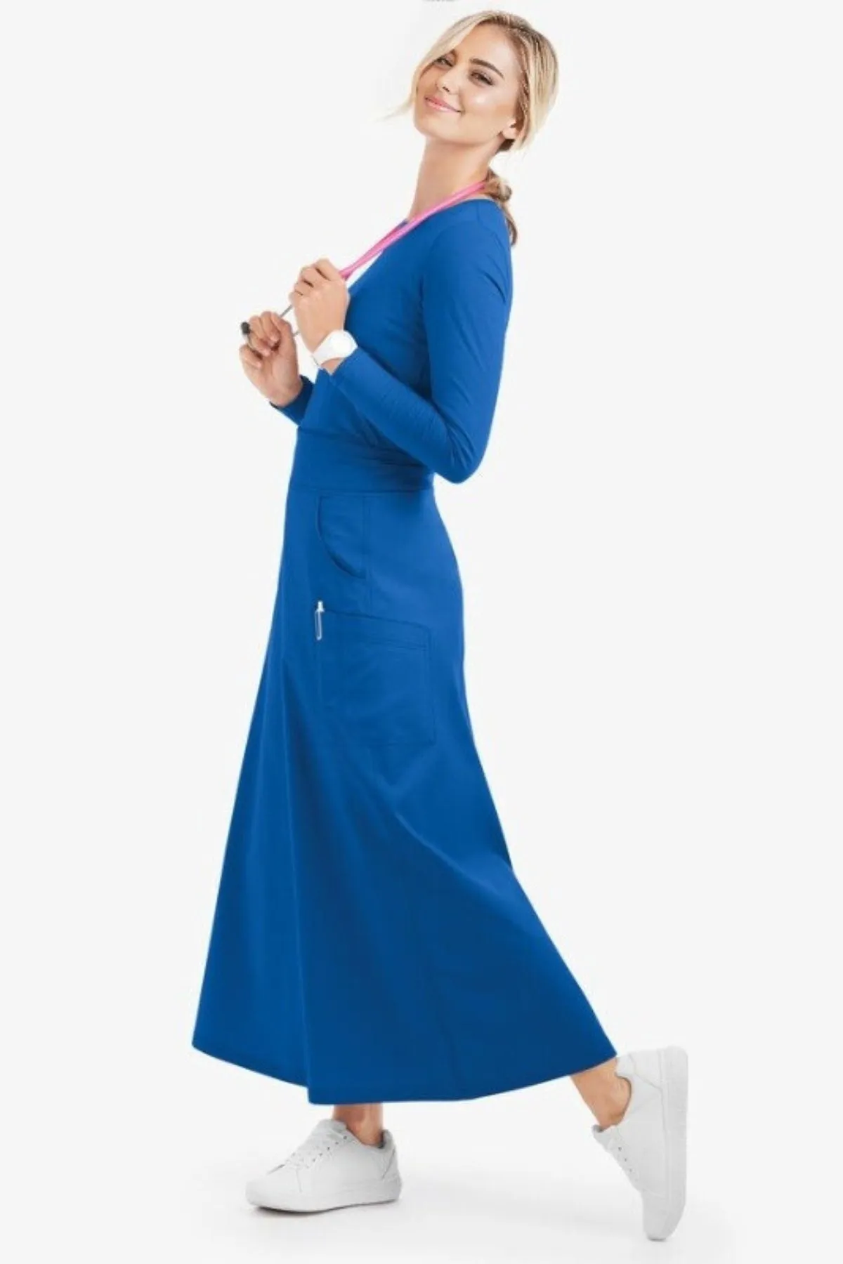 Women's 3-Pocket Ankle Length Scrub Skirt