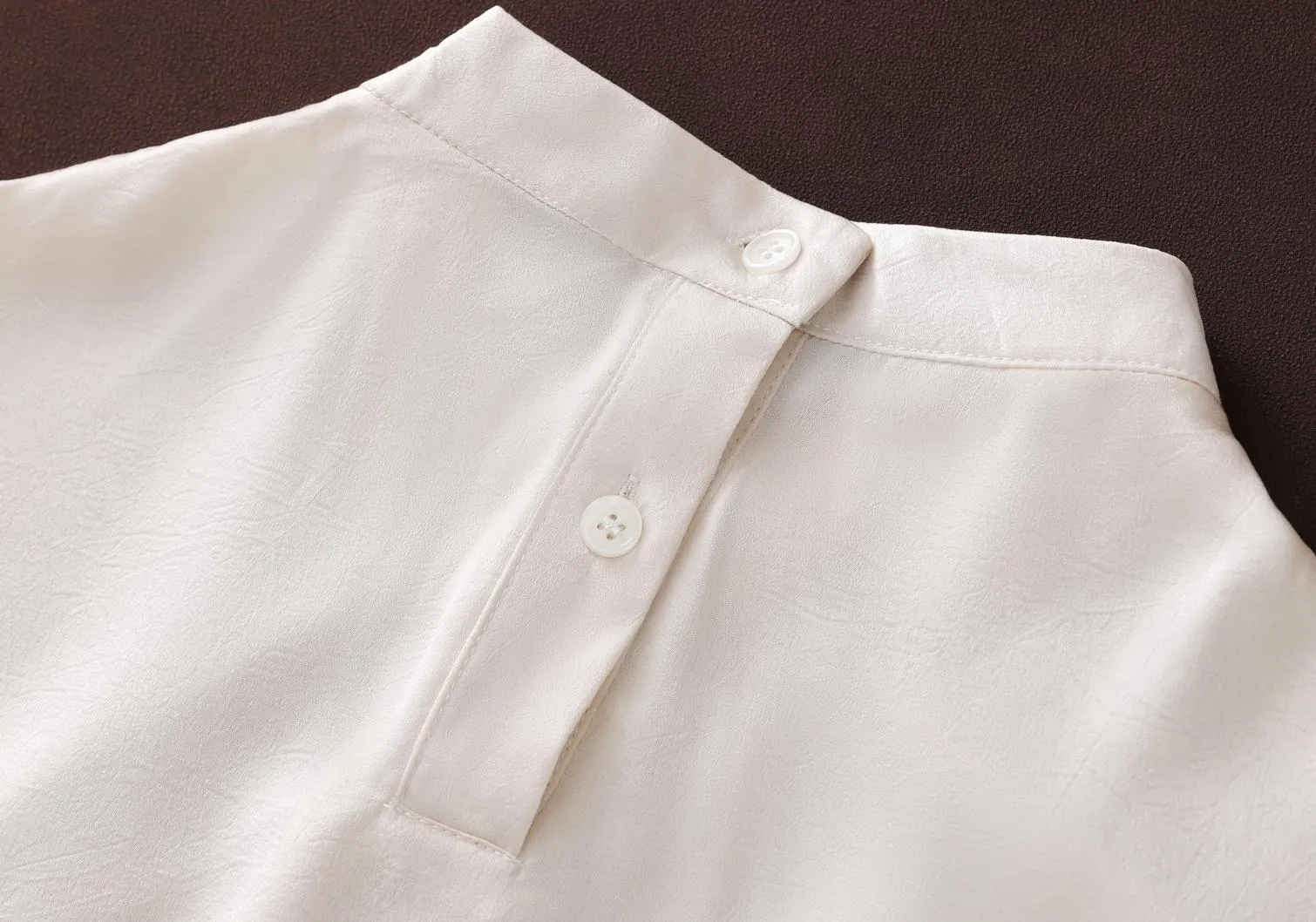 Women's Slinky Silk Blouse Featuring Pleated Details