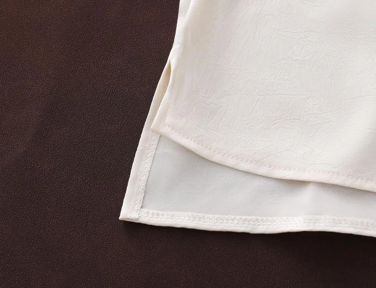 Women's Slinky Silk Blouse Featuring Pleated Details