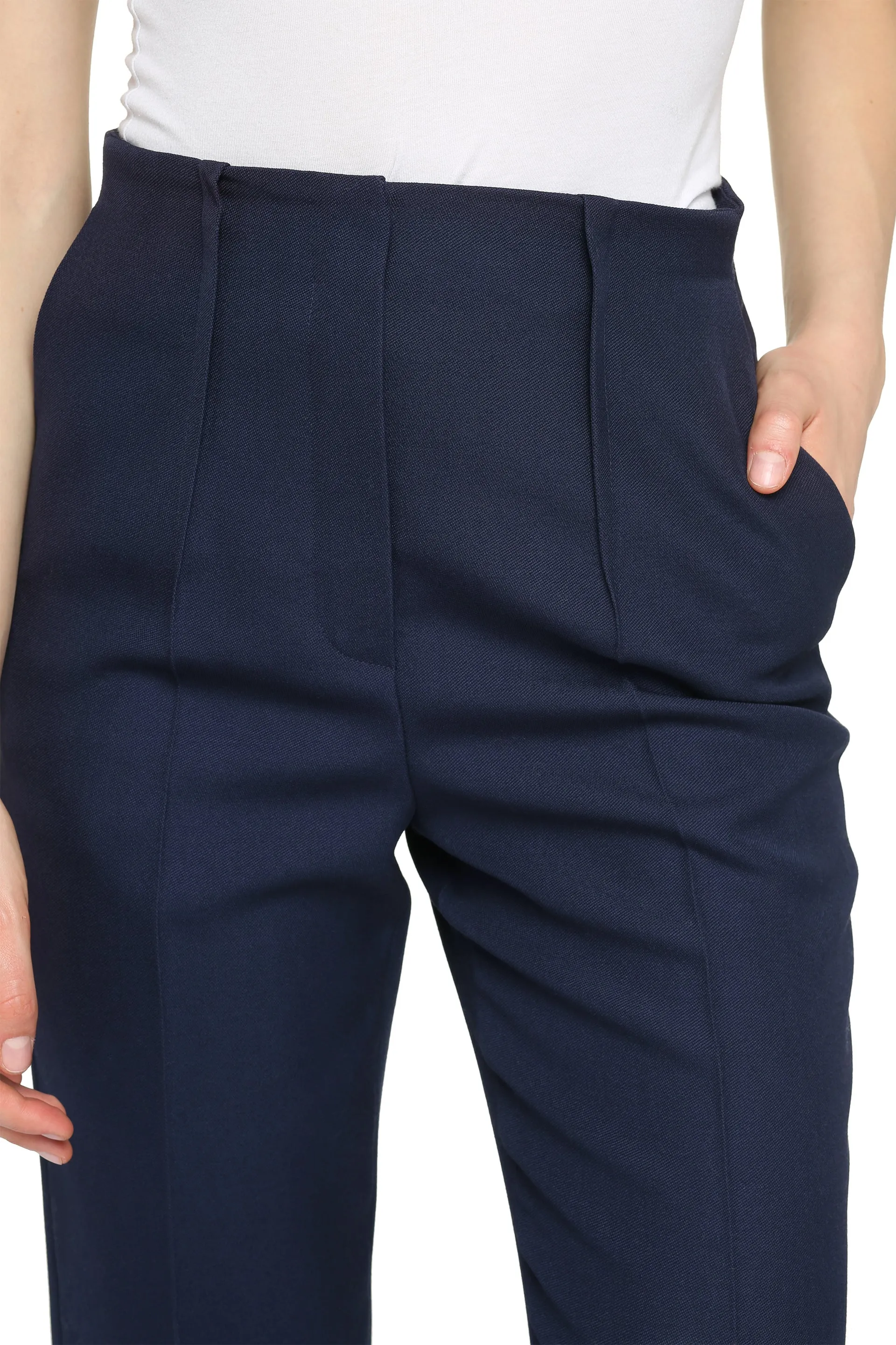 Wool tailored trousers