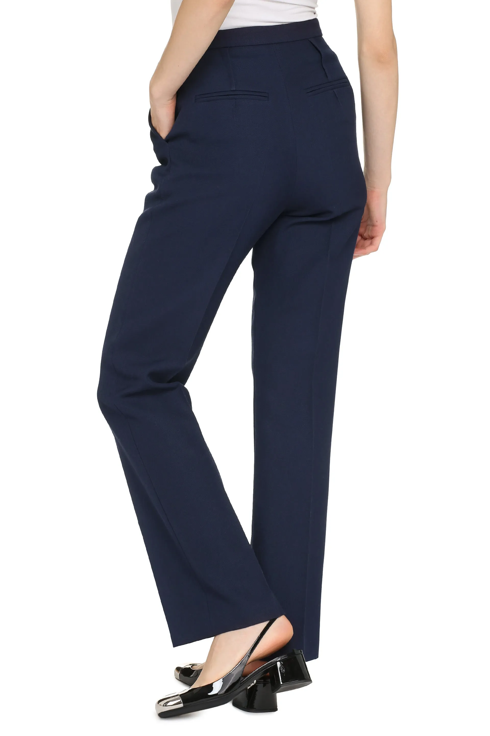 Wool tailored trousers