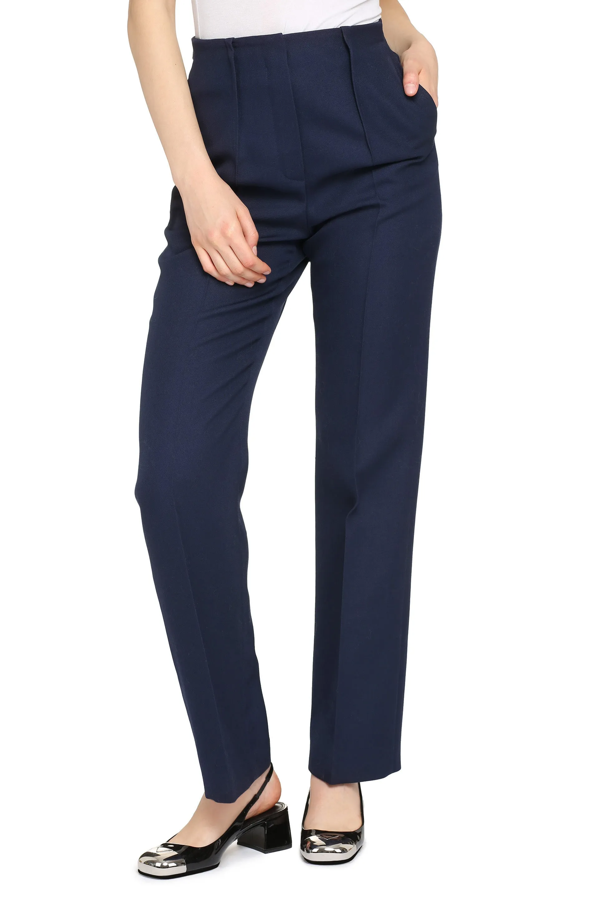 Wool tailored trousers