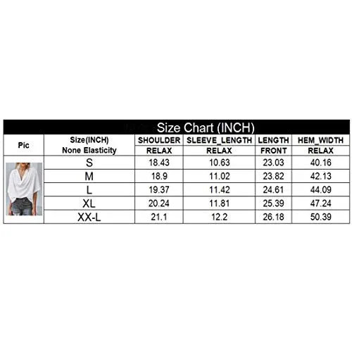 Wrap V Neck Draped Front Blouse