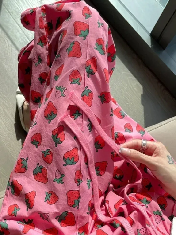 Y2K Strawberry Pants