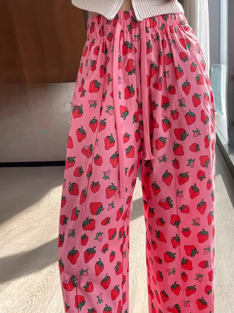 Y2K Strawberry Pants