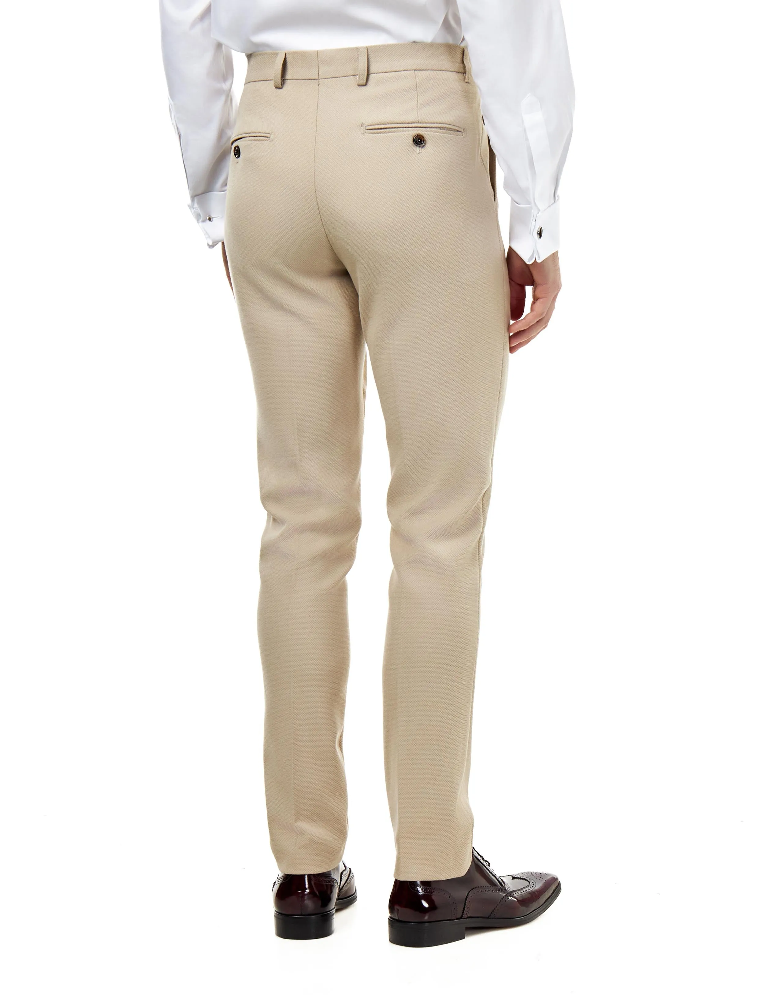 ZAK – Stone Double Breasted Tailored 2 Piece Suit