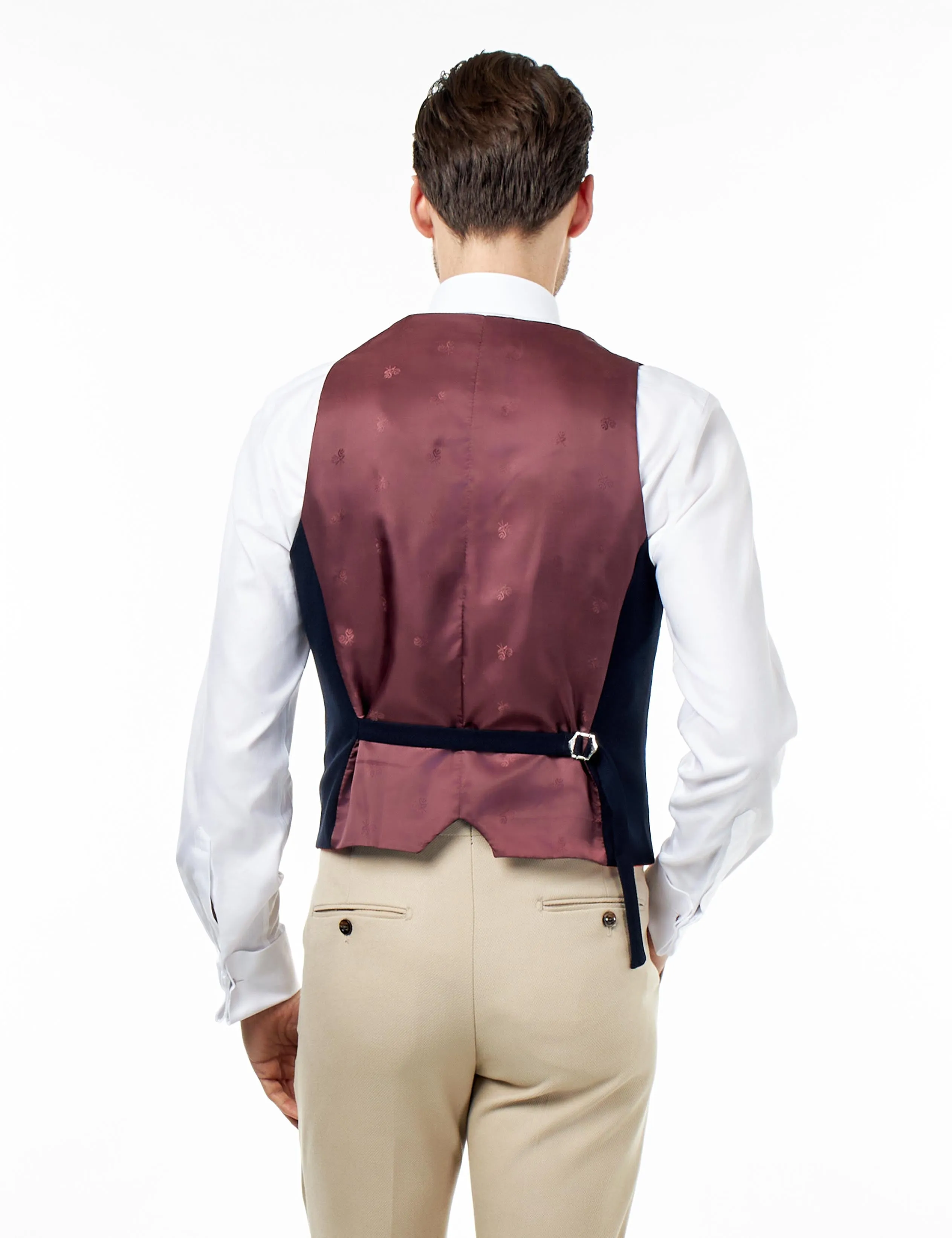 ZAK – STONE TAILORED 3 PIECE WEDDING SUIT