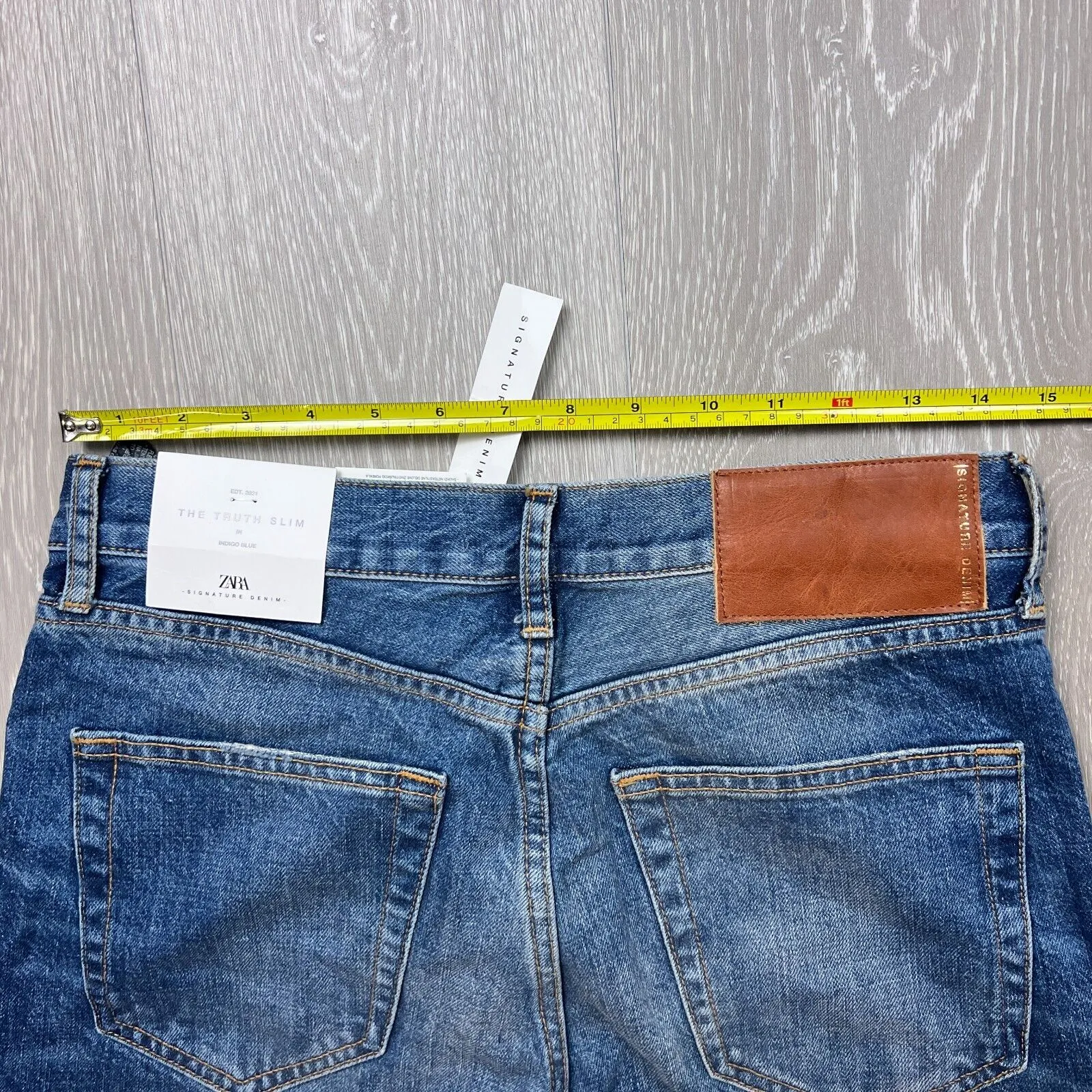 ZARA Womens The Truth Slim Jeans Indigo Blue Size 6 (New)