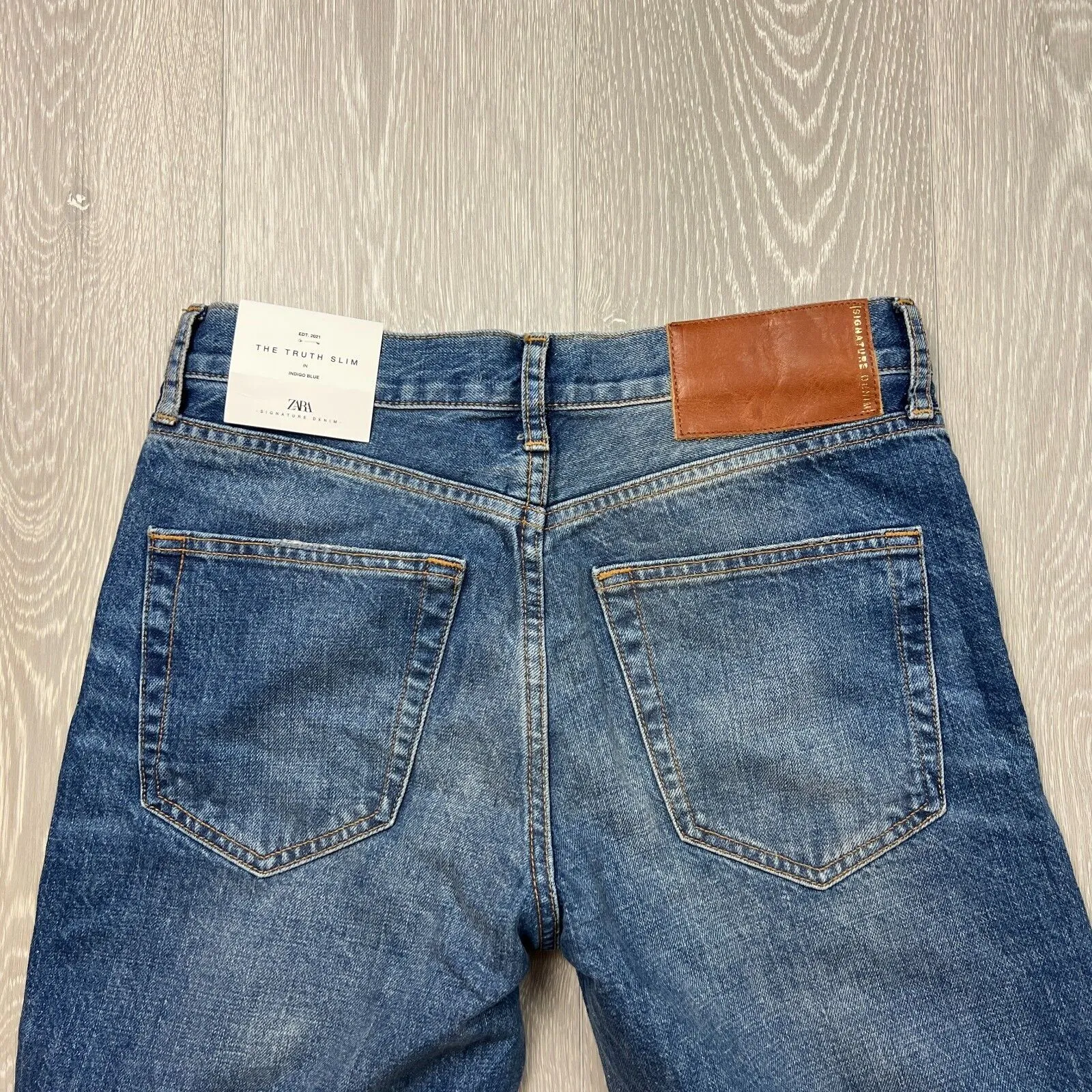 ZARA Womens The Truth Slim Jeans Indigo Blue Size 6 (New)