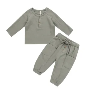 Zion Shirt & Pants Set | Basil